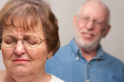 couple using harsh words